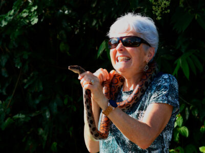 Joyce and the snake